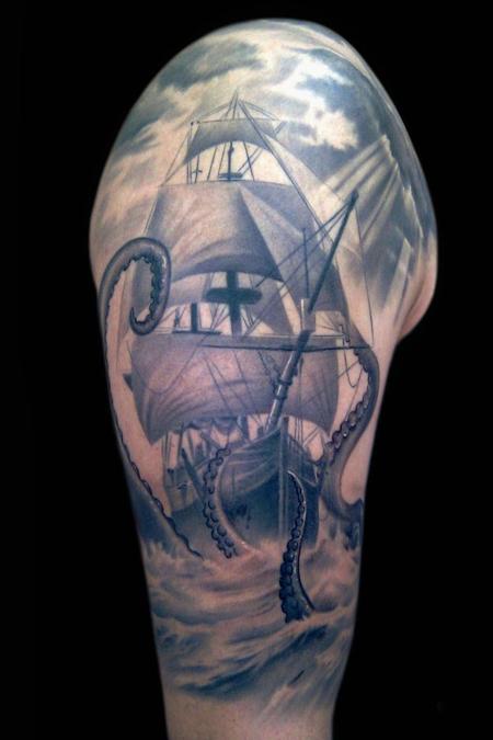 Tattoos - ship sleeve - 62555